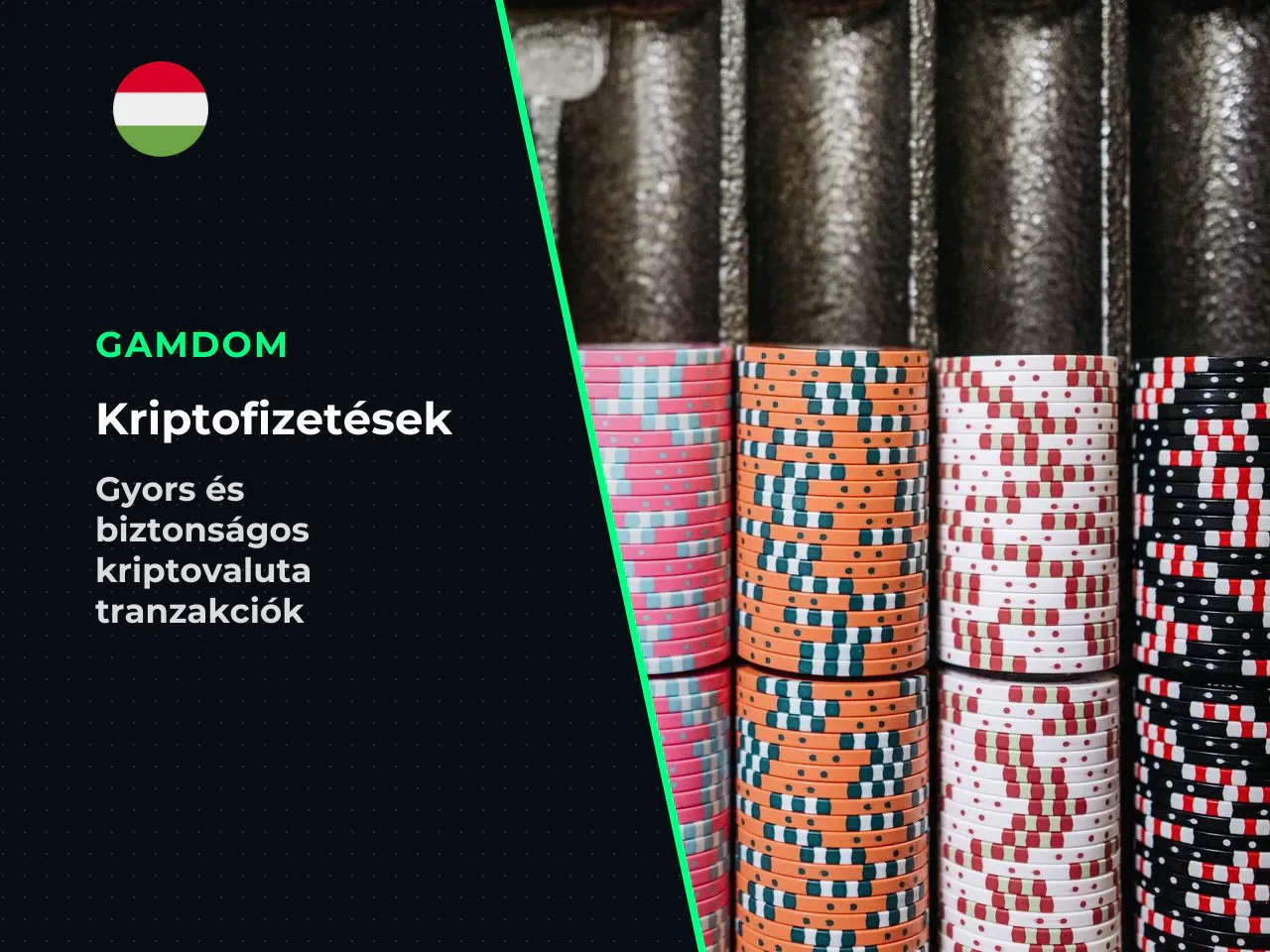 Gamdom crypto payments befizetések, kifizetések és