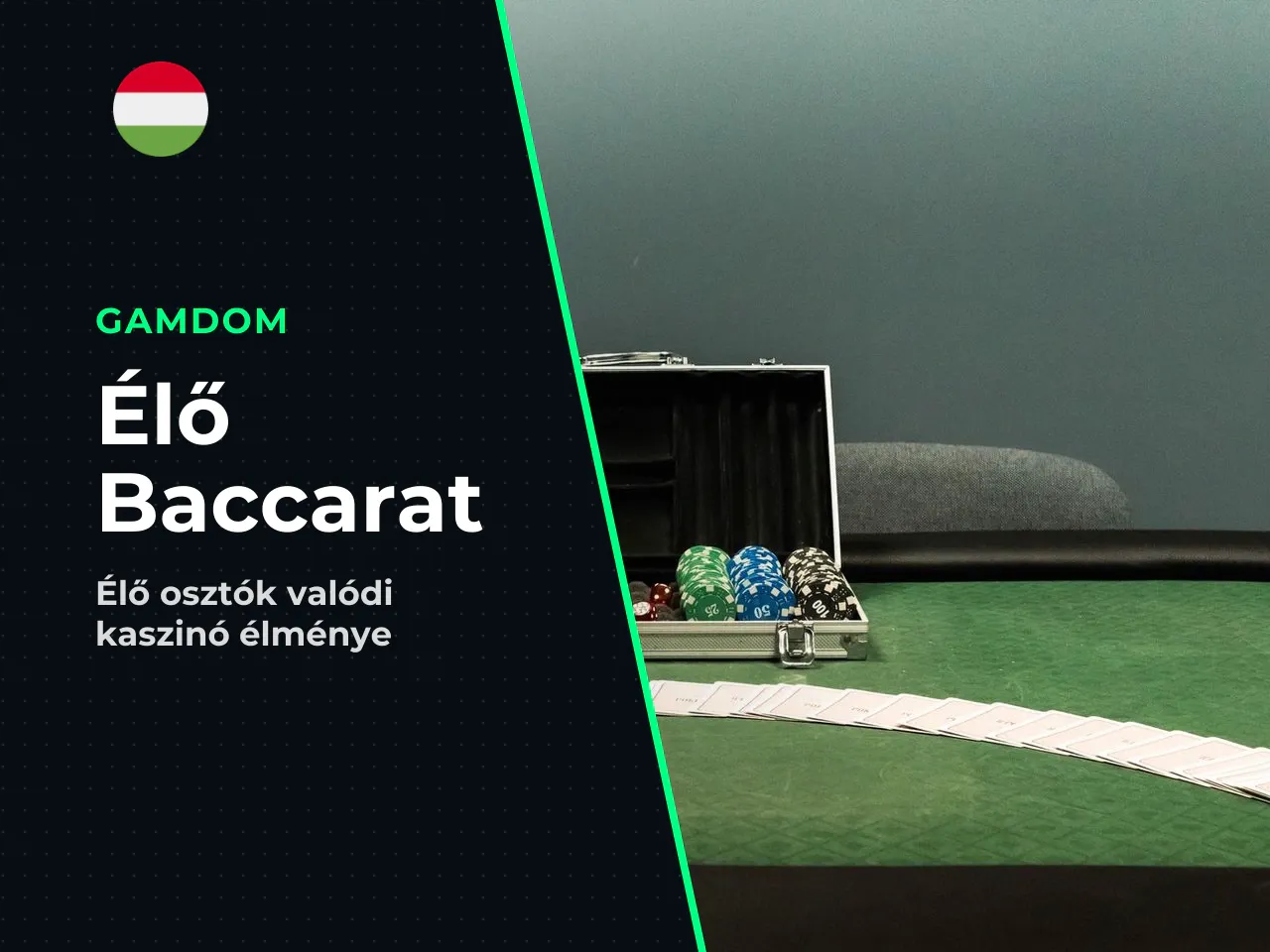 Baccarat live dealer és live casino
