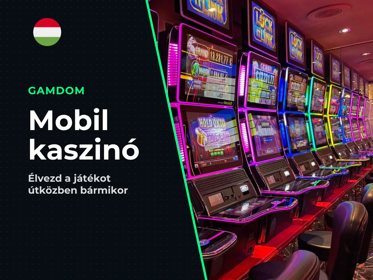 Kaszinó a telefonon nyerőgépek, asztali játékok