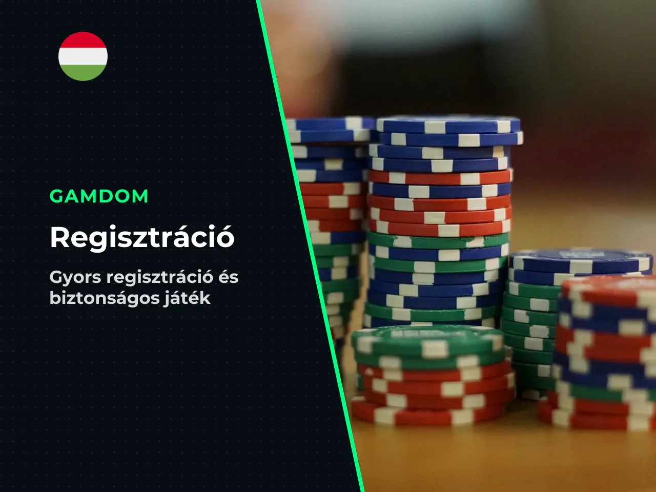 Regisztráció, első deposit és a játék