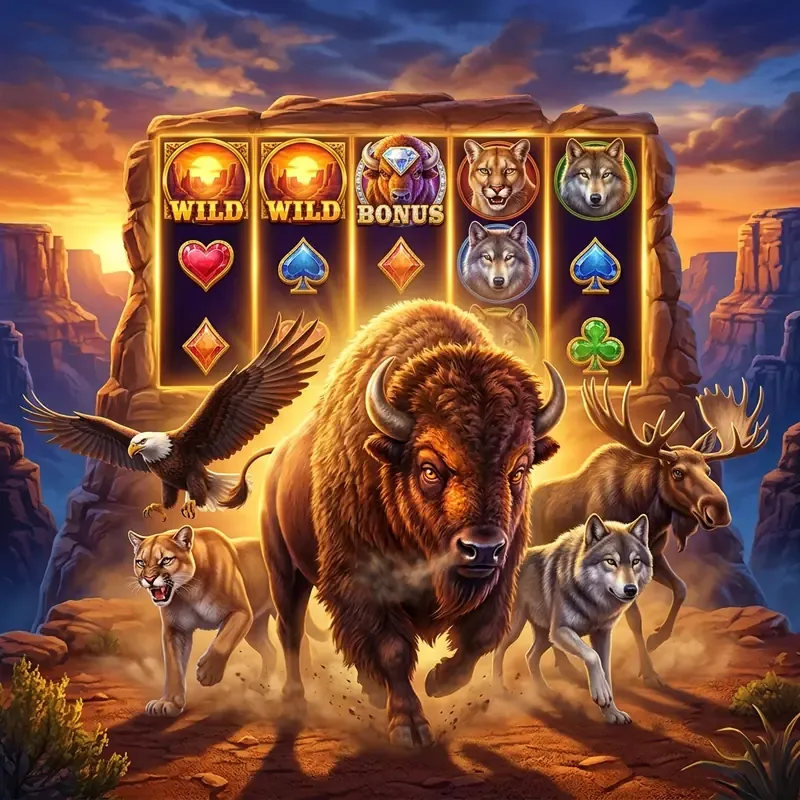 Buffalo King slot demo, online játék