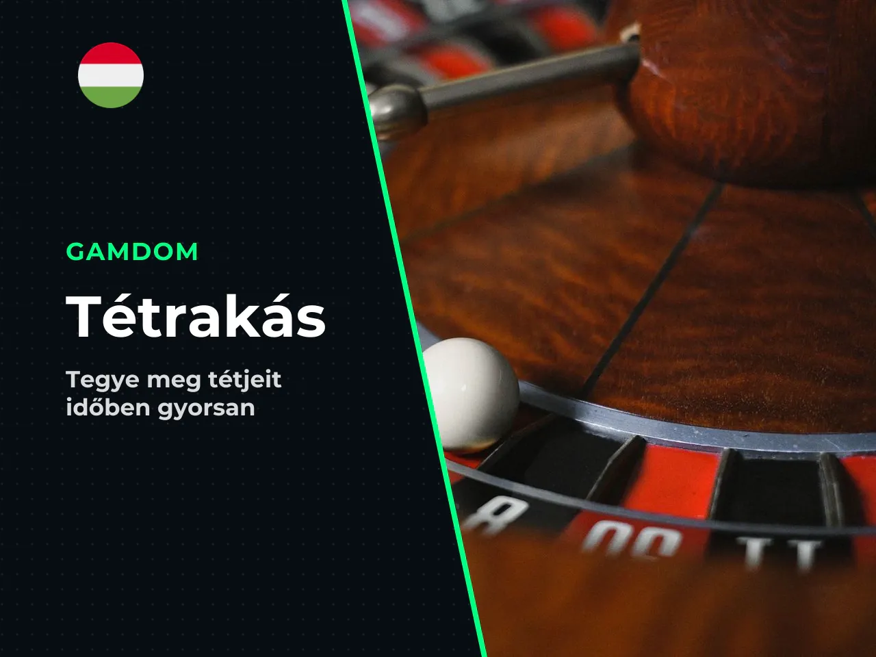Tét elhelyezése a kerék pörgetése előtt