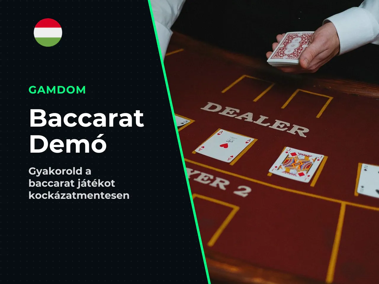 Baccarat demo játék gyakorláshoz. A baccarat