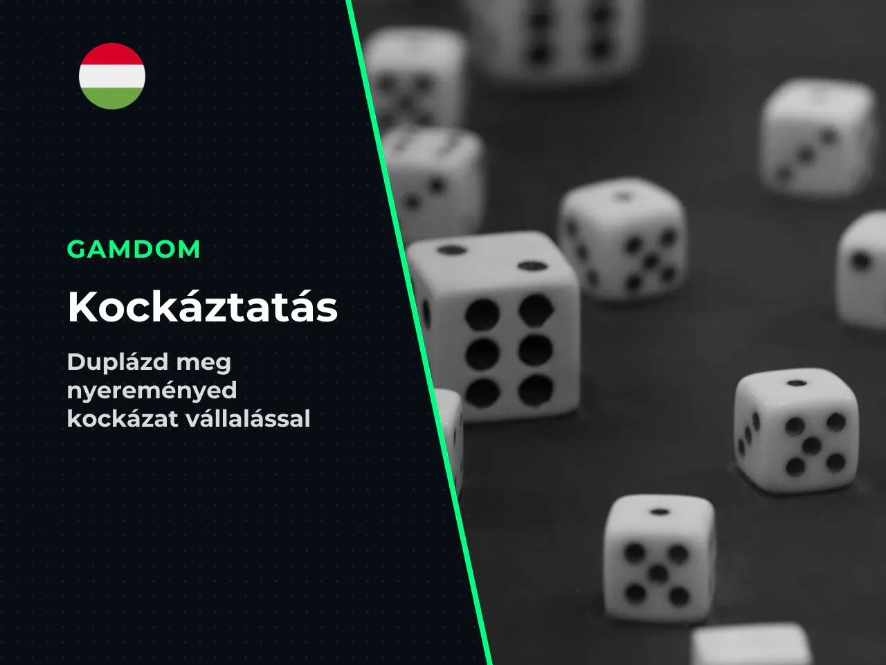 Kockáztatás Gamble funkció dupla vagy semmi