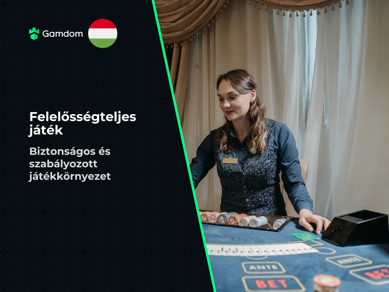 Korhatár-korlátozások és felelősségteljes szerencsejáték. A platform